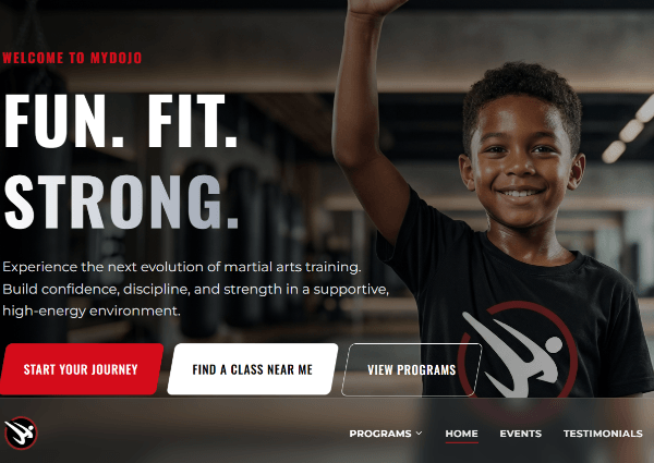 MyDojo Martial Arts Website